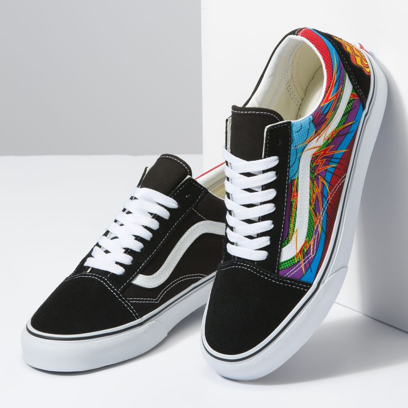 Bajos Vans Old Skool Hombre Negros Multicolor | Mexico-ACX907325