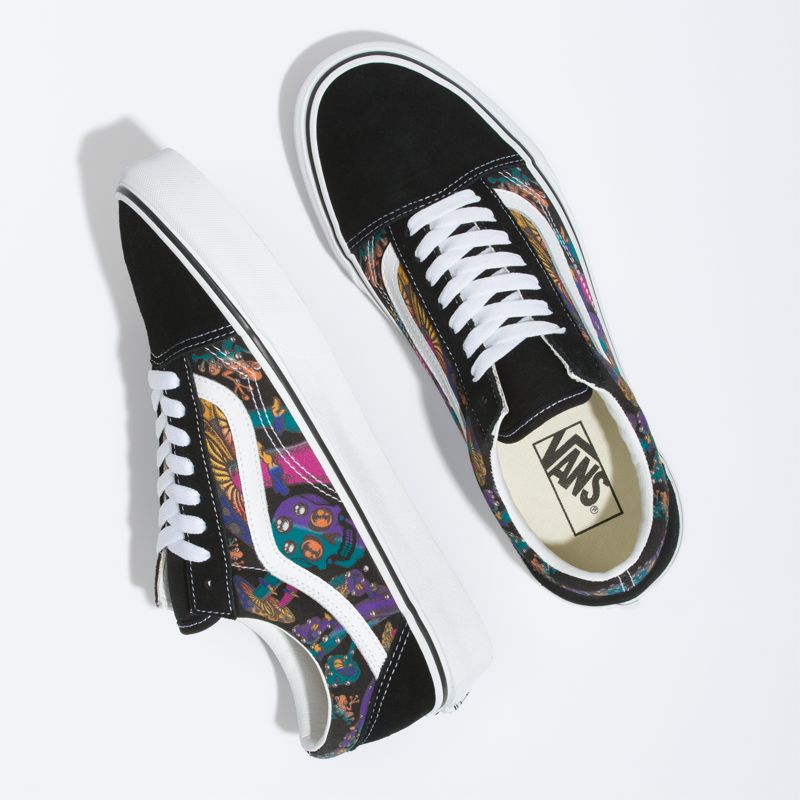 Bajos Vans Old Skool Hombre Negros Multicolor | Mexico-RHI186390