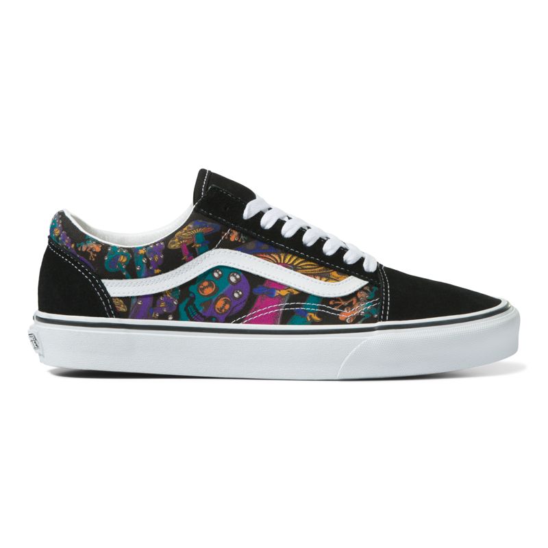 Bajos Vans Old Skool Hombre Negros Multicolor | Mexico-RHI186390