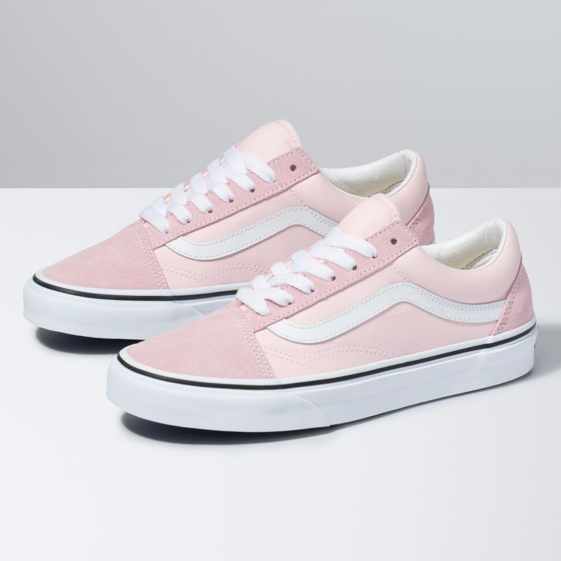 Bajos Vans Old Skool Hombre Rosas Blancos | Mexico-TUY769834