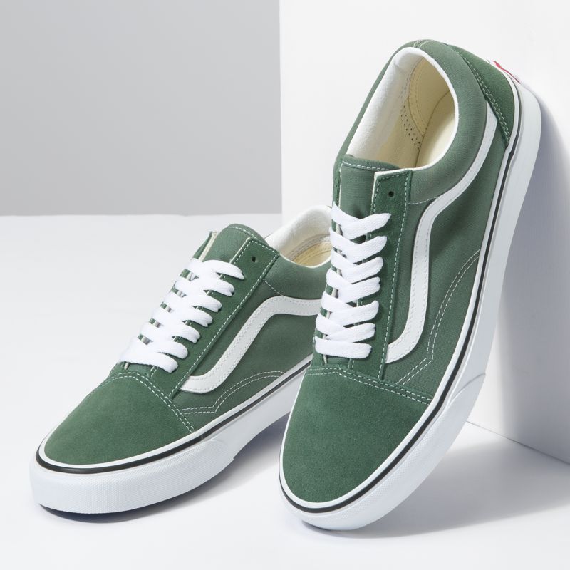 Bajos Vans Old Skool Hombre Verdes | Mexico-KAS974803