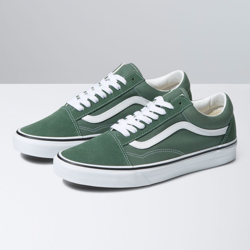 Bajos Vans Old Skool Hombre Verdes | Mexico-KAS974803