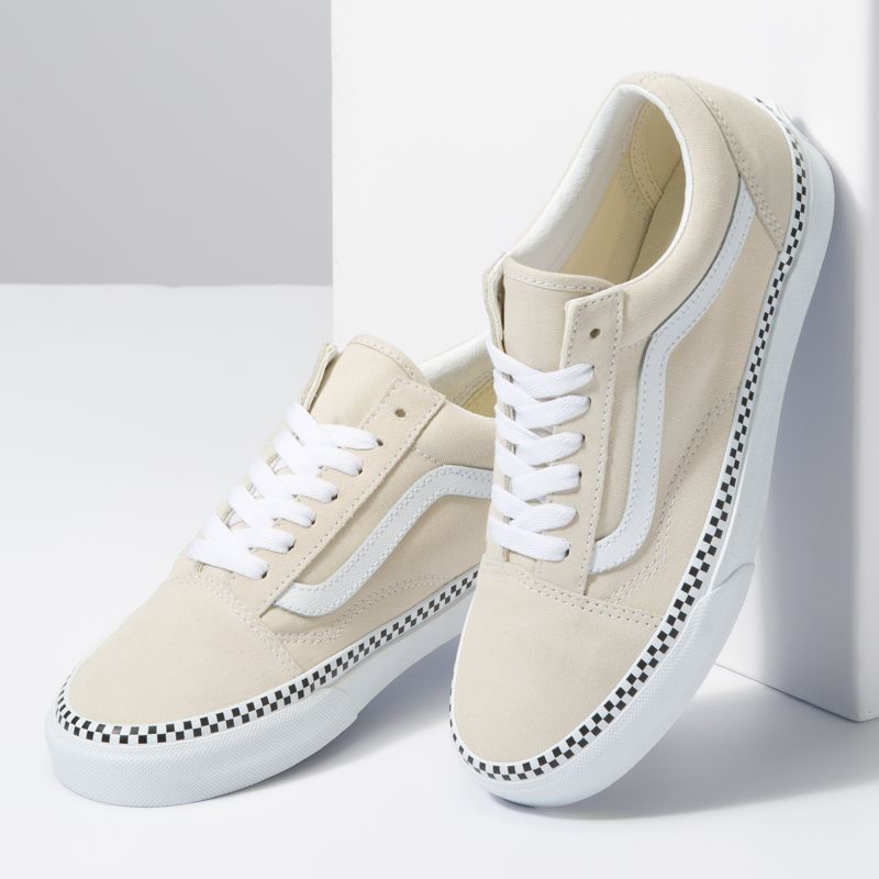 Bajos Vans Old Skool Mujer Beige | Mexico-UTS872456