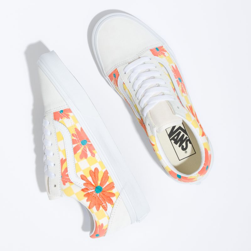 Bajos Vans Old Skool Mujer Blancos | Mexico-FTY324168