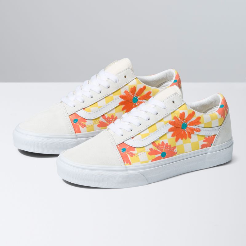 Bajos Vans Old Skool Mujer Blancos | Mexico-FTY324168