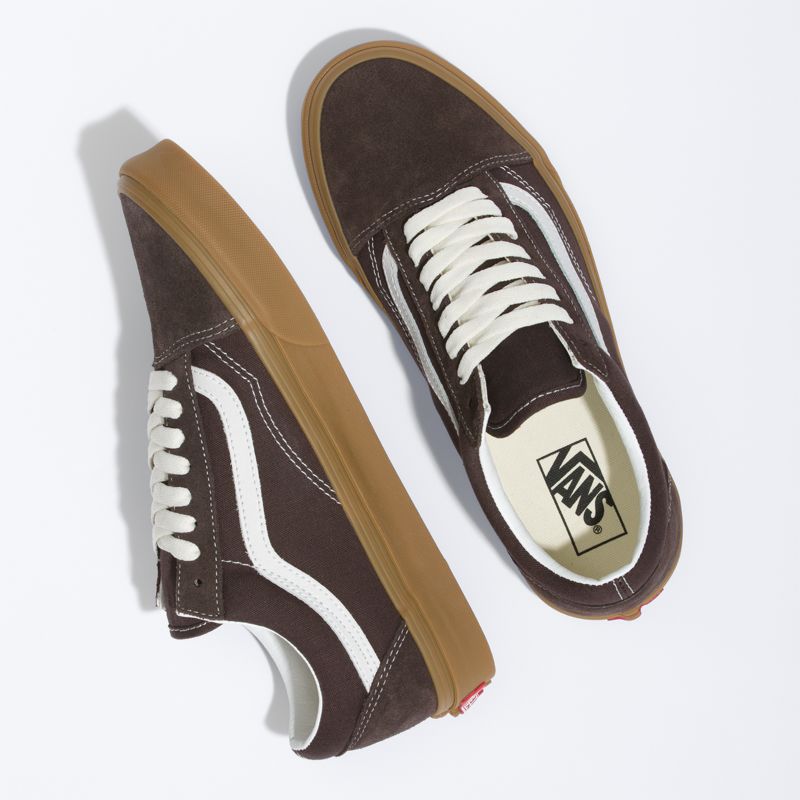 Bajos Vans Old Skool Mujer Chocolate | Mexico-WDO194705