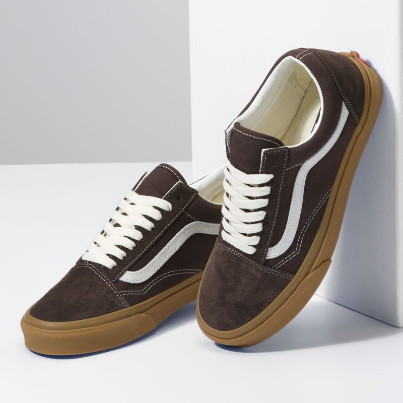 Bajos Vans Old Skool Mujer Chocolate | Mexico-WDO194705