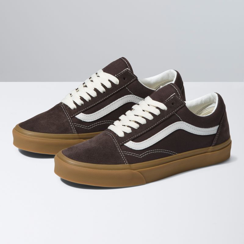 Bajos Vans Old Skool Mujer Chocolate | Mexico-WDO194705