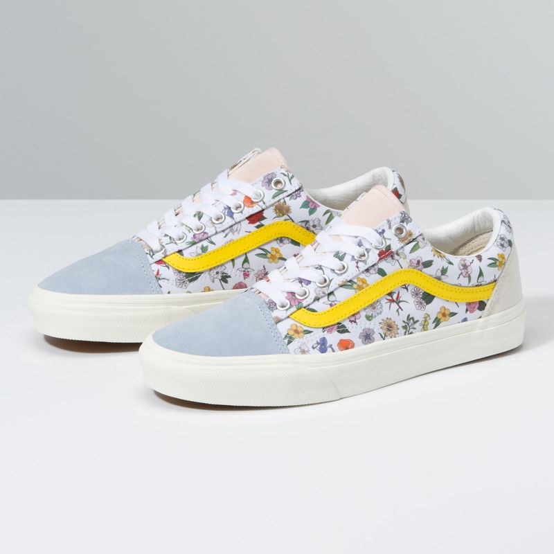 Bajos Vans Old Skool Mujer Flores | Mexico-AJG501374