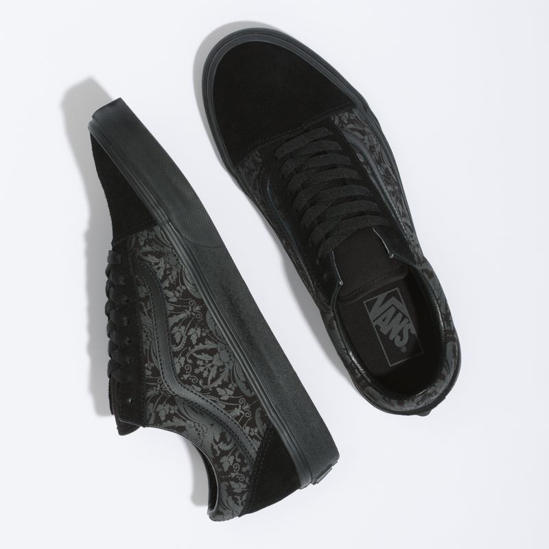 Bajos Vans Old Skool Mujer Negros | Mexico-MIW302571