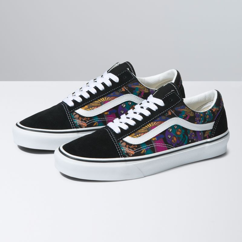 Bajos Vans Old Skool Mujer Negros Multicolor | Mexico-IXJ061489