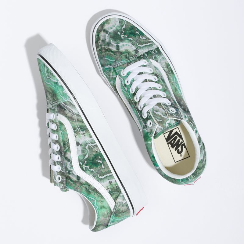 Bajos Vans Old Skool Mujer Verdes | Mexico-BDX217539