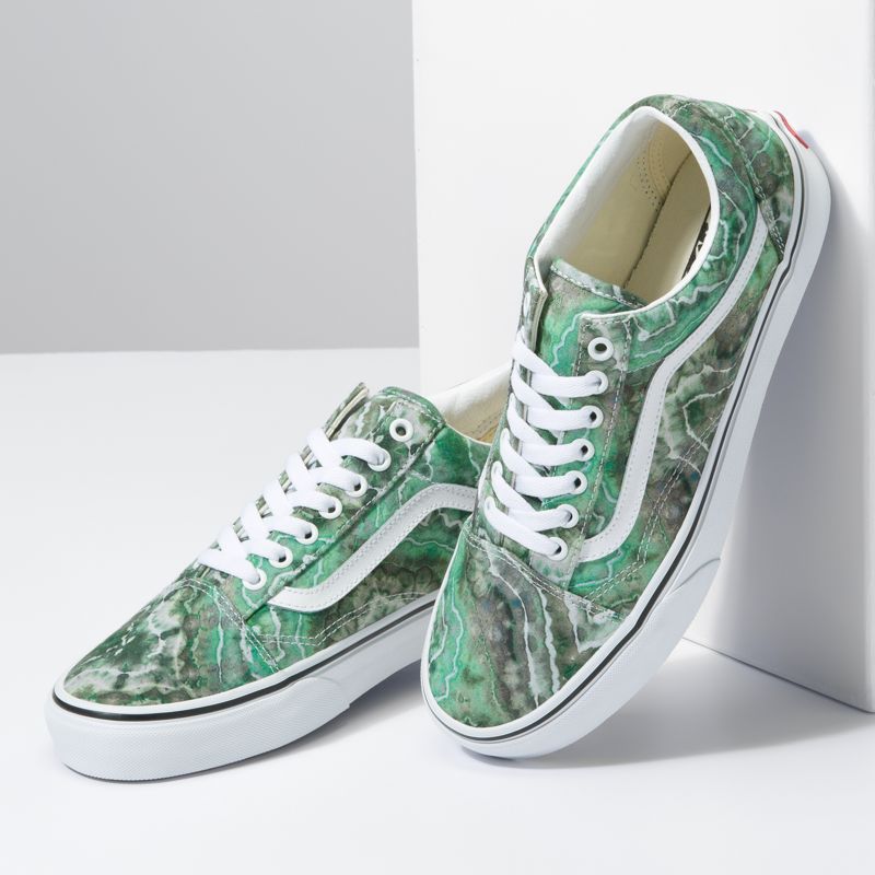 Bajos Vans Old Skool Mujer Verdes | Mexico-BDX217539