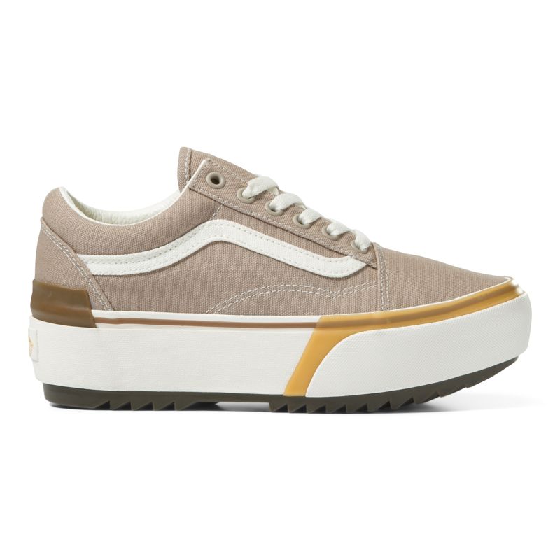 Bajos Vans Old Skool Stacked Hombre Grises | Mexico-IPL436789