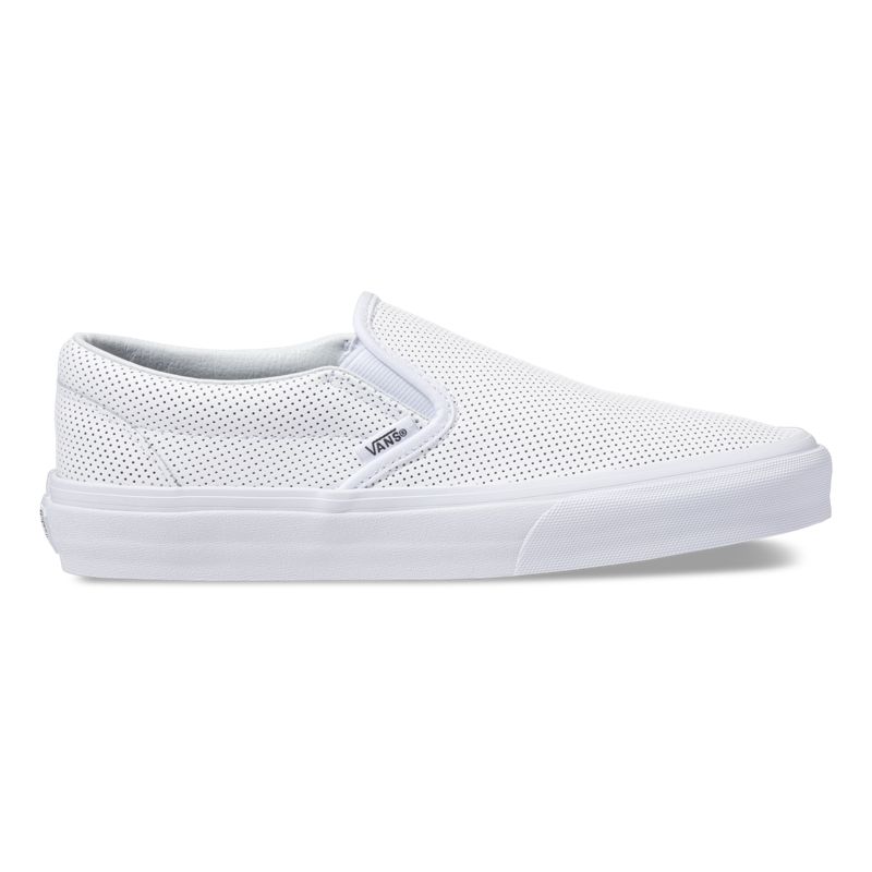 Bajos Vans Perf Cuero Hombre Blancos | Mexico-REL094871