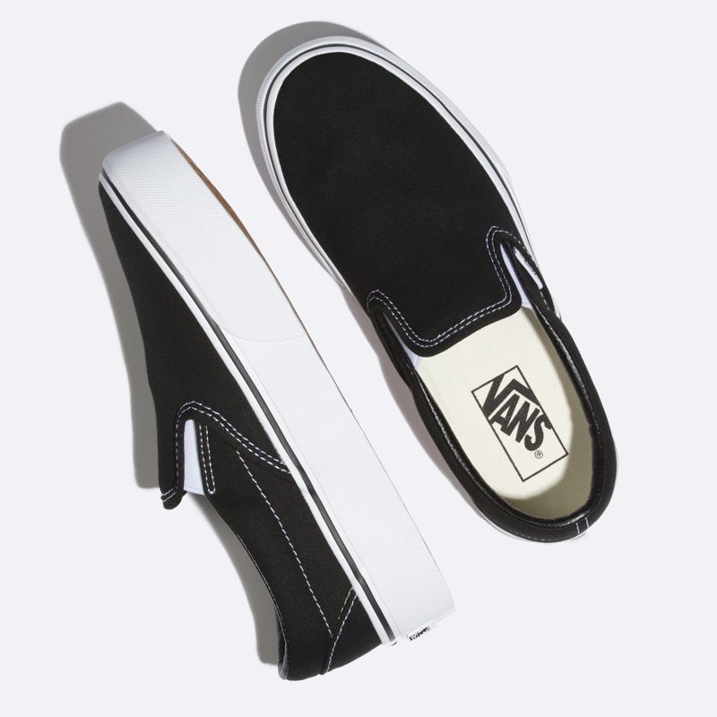 Bajos Vans Plataforma Mujer Negros | Mexico-KOV748520