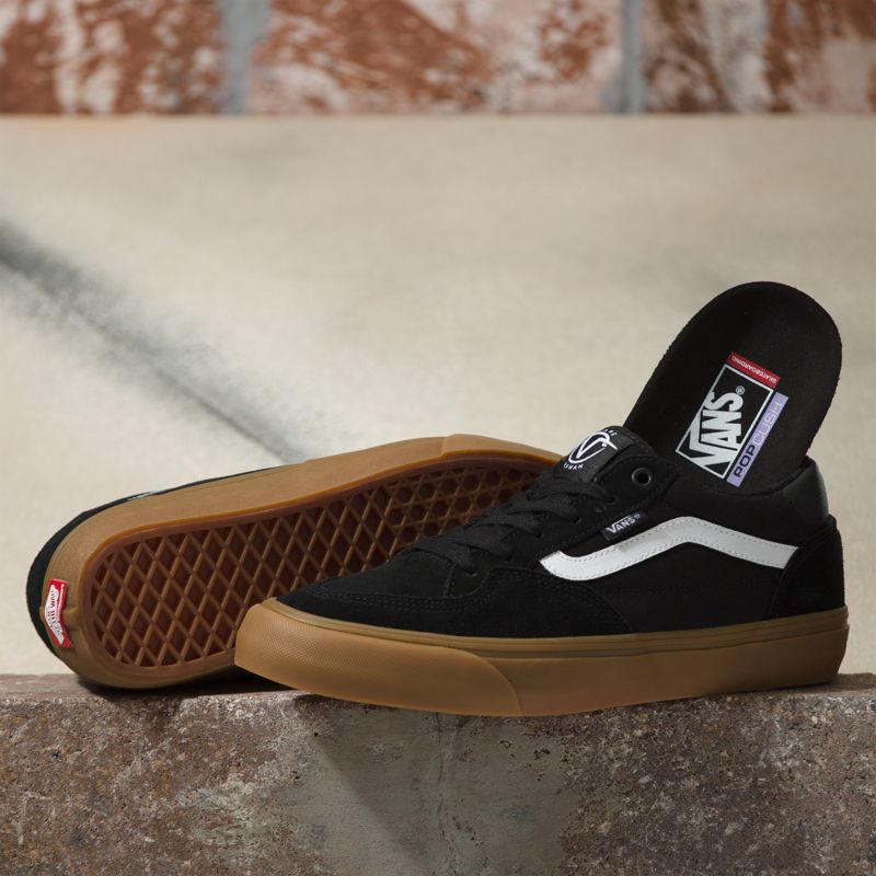 Bajos Vans Rowan Mujer Negros | Mexico-AKY860453