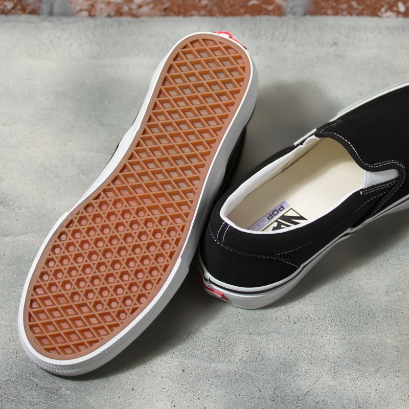 Bajos Vans Skate Mujer Negros Blancos | Mexico-NSA049617