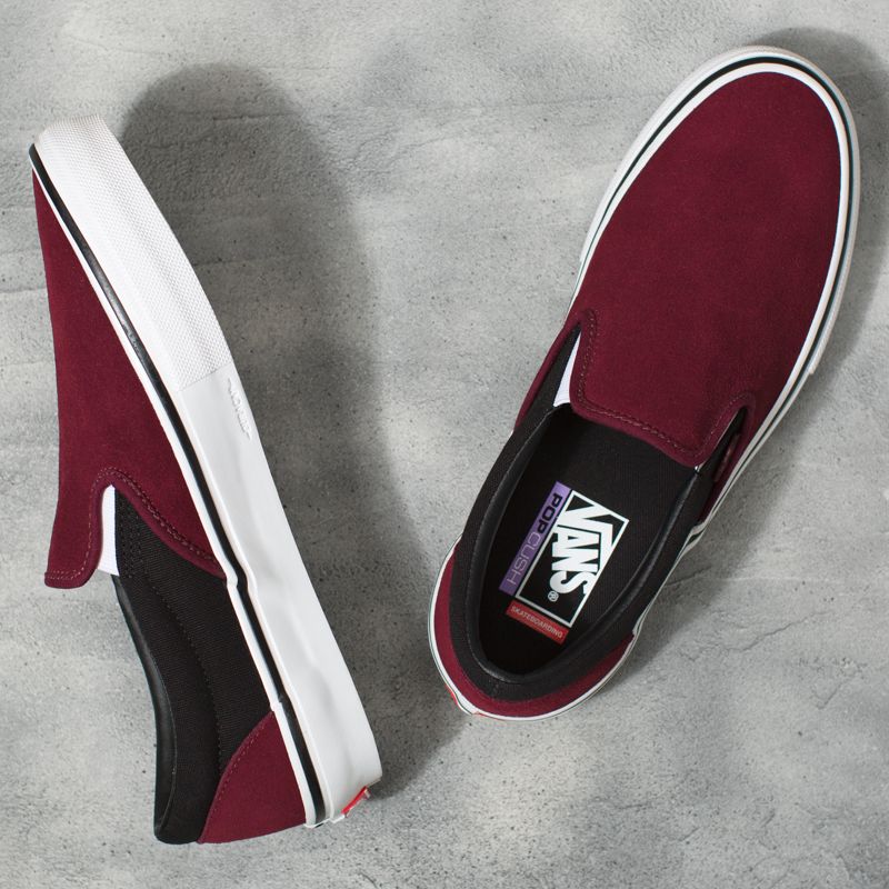 Bajos Vans Skate Mujer Vino Negros | Mexico-QDK073694