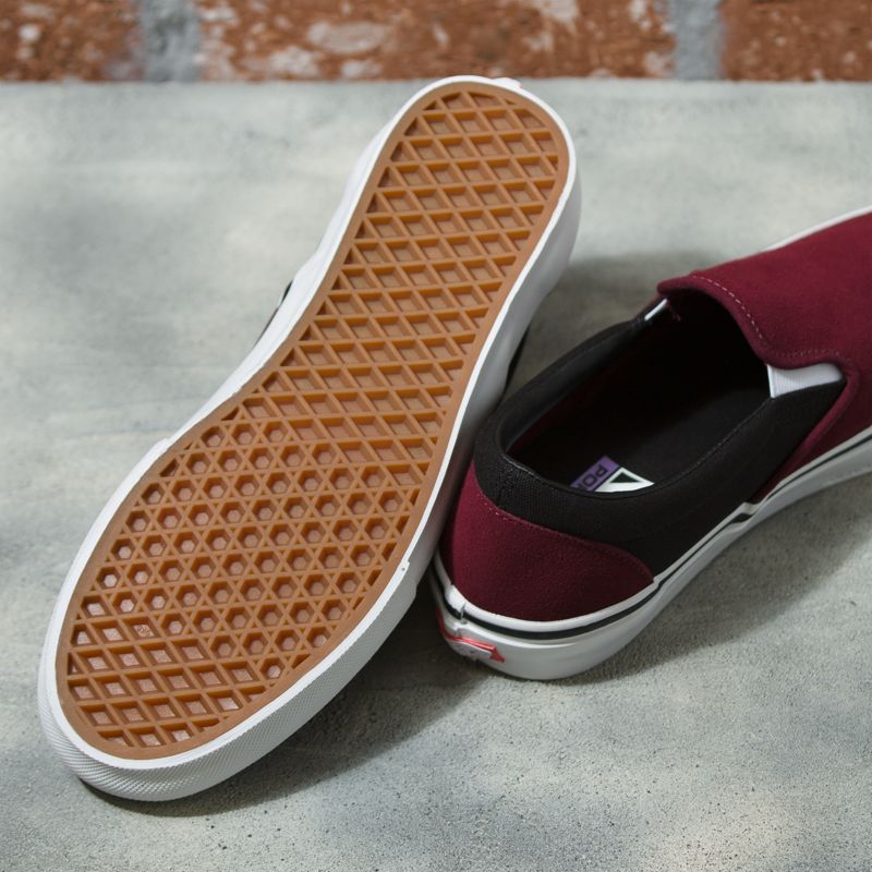 Bajos Vans Skate Mujer Vino Negros | Mexico-QDK073694