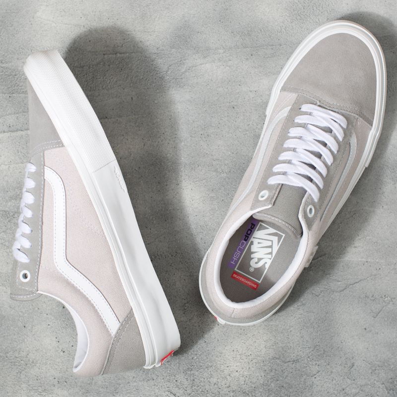 Bajos Vans Skate Old Skool Hombre Grises | Mexico-VAS504976