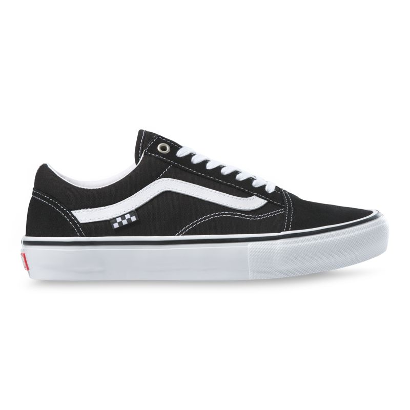 Bajos Vans Skate Old Skool Hombre Negros Blancos | Mexico-DVU210485