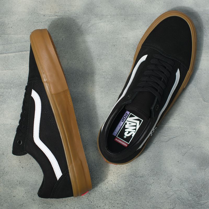 Bajos Vans Skate Old Skool Hombre Negros | Mexico-KTN146209