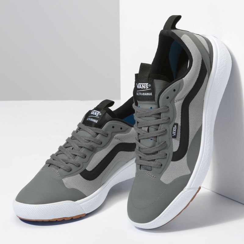 Bajos Vans UltraRange EXO Hombre Grises Oscuro Blancos | Mexico-IMD713295