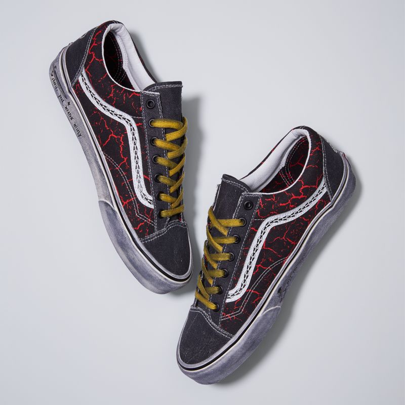 Bajos Vans Vans X Stranger Things Estilo 36 Mujer Negros Rojos | Mexico-BOQ263598