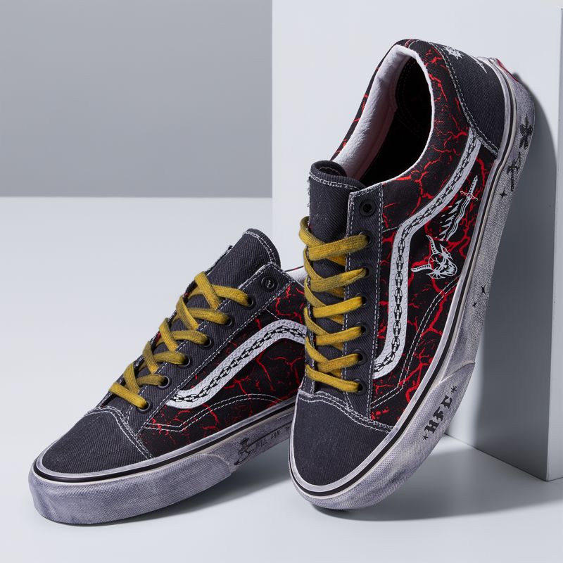 Bajos Vans Vans X Stranger Things Estilo 36 Mujer Negros Rojos | Mexico-BOQ263598