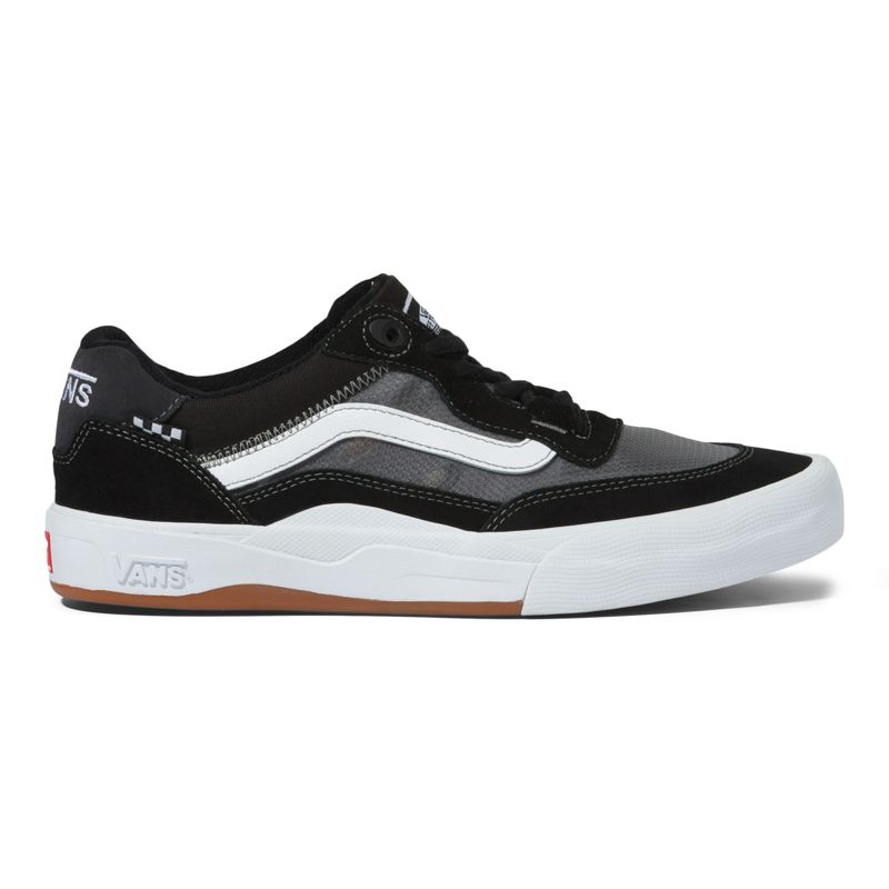 Bajos Vans Wayvee Hombre Negros Blancos | Mexico-MLC204981