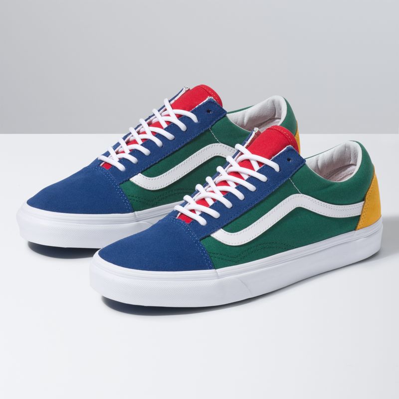 Bajos Vans Yacht Club Old Skool Mujer Azules Verdes Amarillos | Mexico-KRP650974