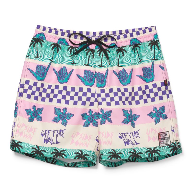 Bermudas Vans Vans X Stranger Things California Stripe 17\'\' Mujer Rosas | Mexico-PKH816702