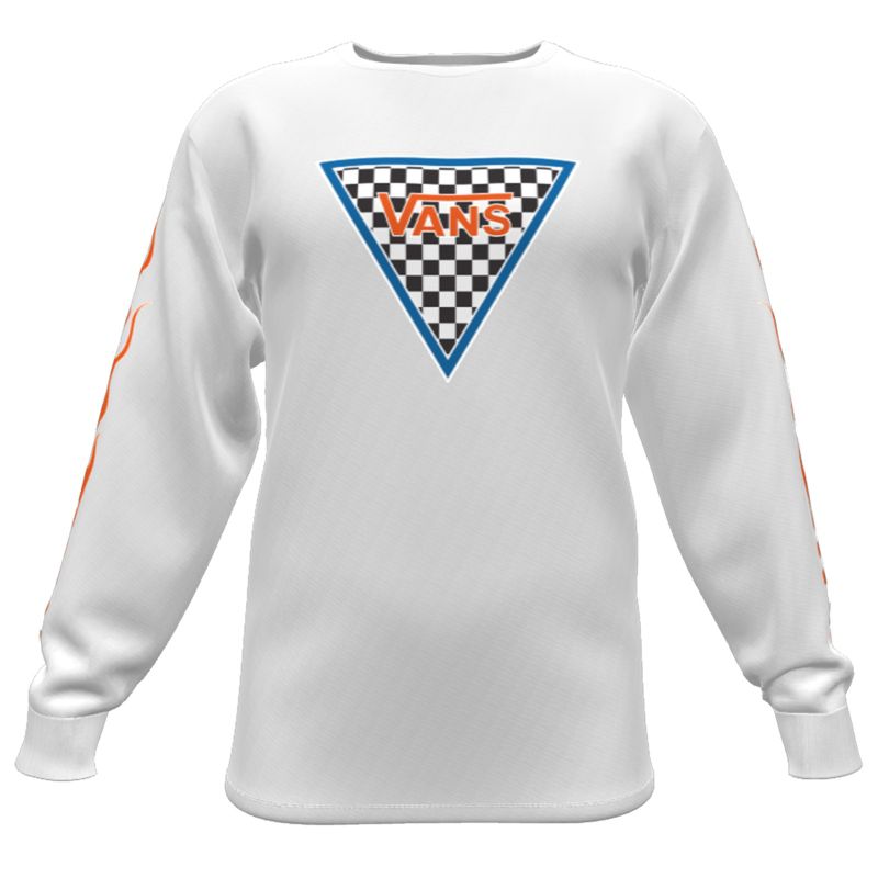 Camisas Vans Checkerboard Mujer Blancos | Mexico-QTC075231