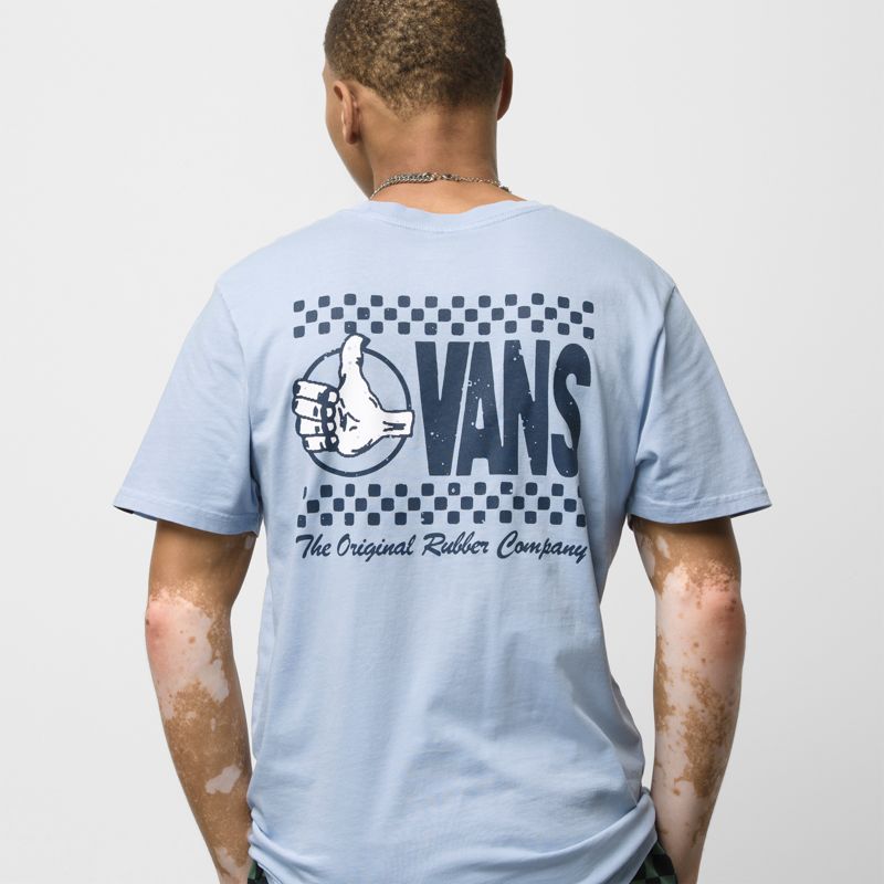 Camiseta Vans 66 Thumbs Up Hombre Grises Azules | Mexico-KUY612480