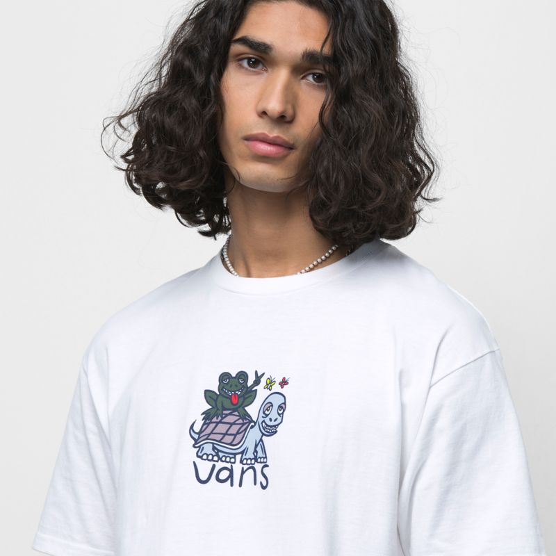 Camiseta Vans Buddy Hombre Blancos | Mexico-AYJ651984