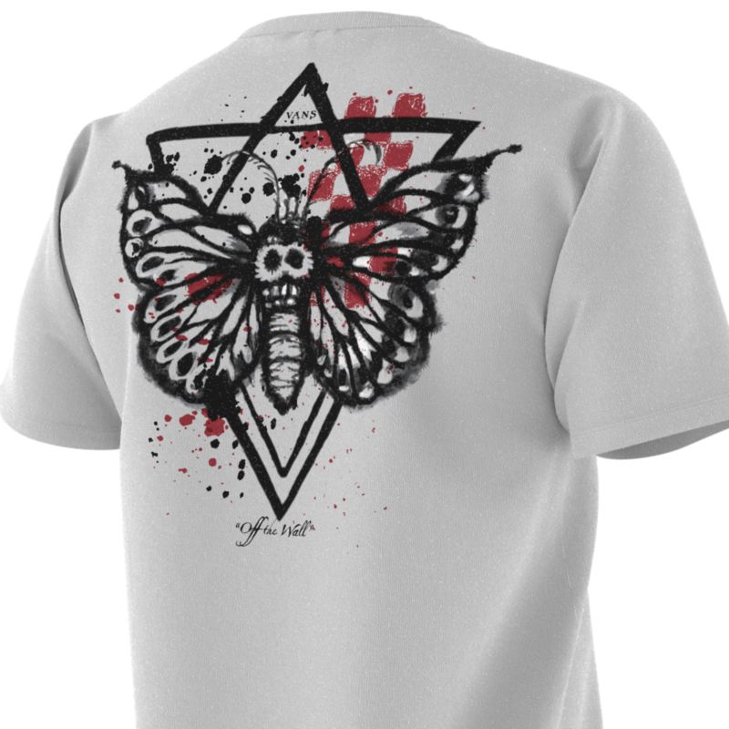 Camiseta Vans Butterfly Journal Hombre Blancos | Mexico-TXI127865