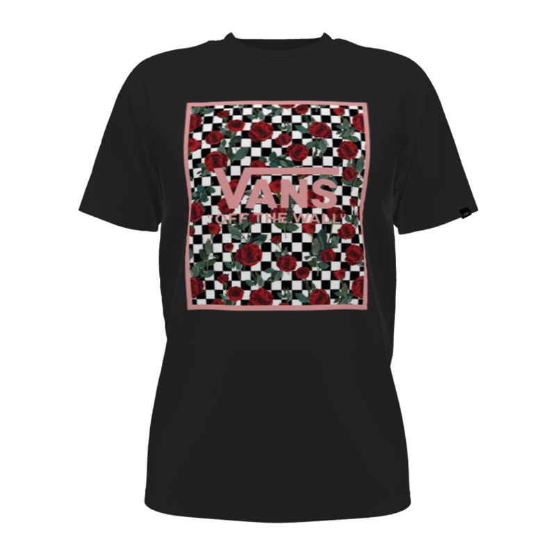 Camiseta Vans Checkerboard Hombre Rosas | Mexico-ZIO138945