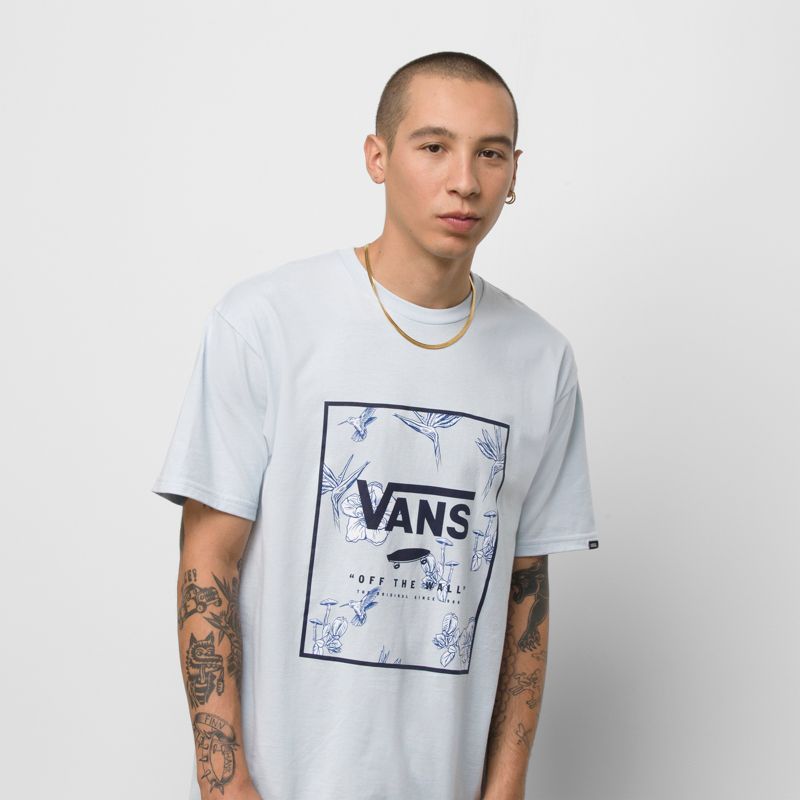 Camiseta Vans Classic Easy Box Hombre Azules | Mexico-GSM957321