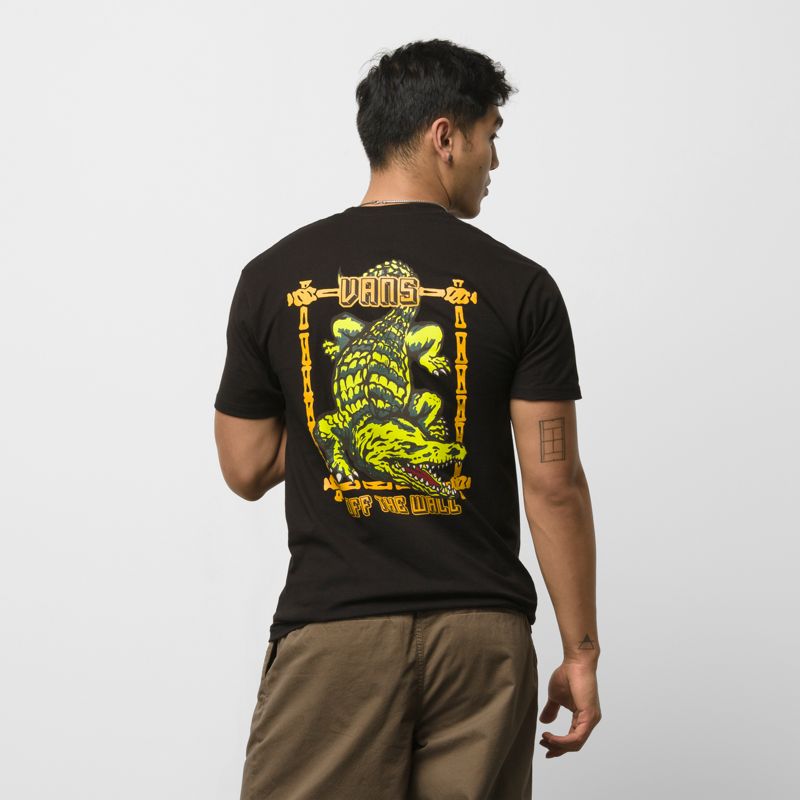 Camiseta Vans Croc Hombre Negros | Mexico-IWM428673