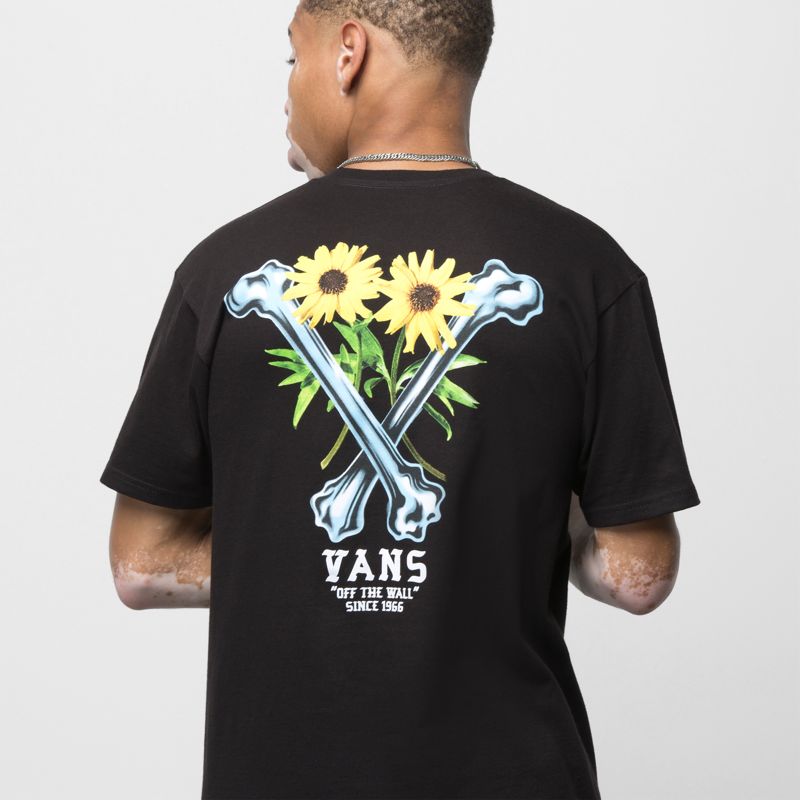 Camiseta Vans Crossbones Hombre Negros | Mexico-DQN439827