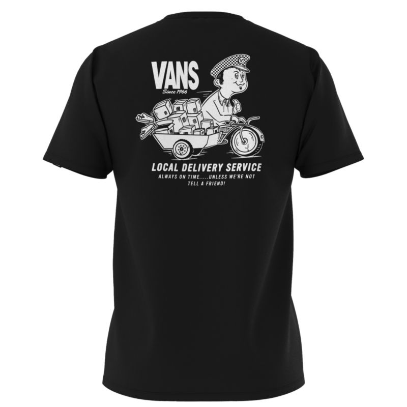 Camiseta Vans Delivery Service Hombre Negros | Mexico-OWV870162