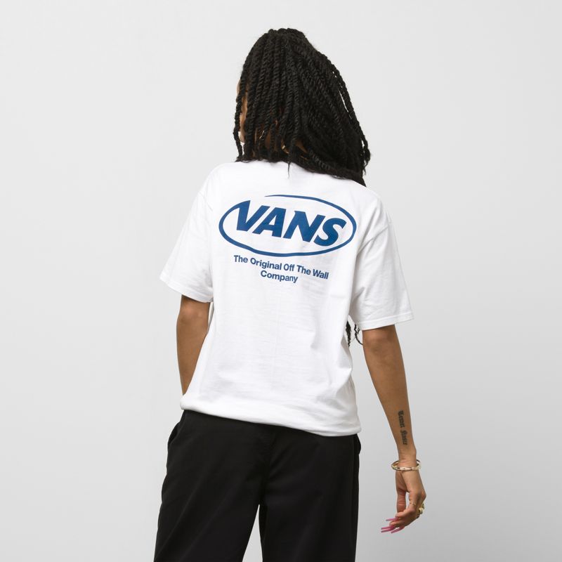 Camiseta Vans Hi Def Commercial Hombre Blancos | Mexico-GPN785932