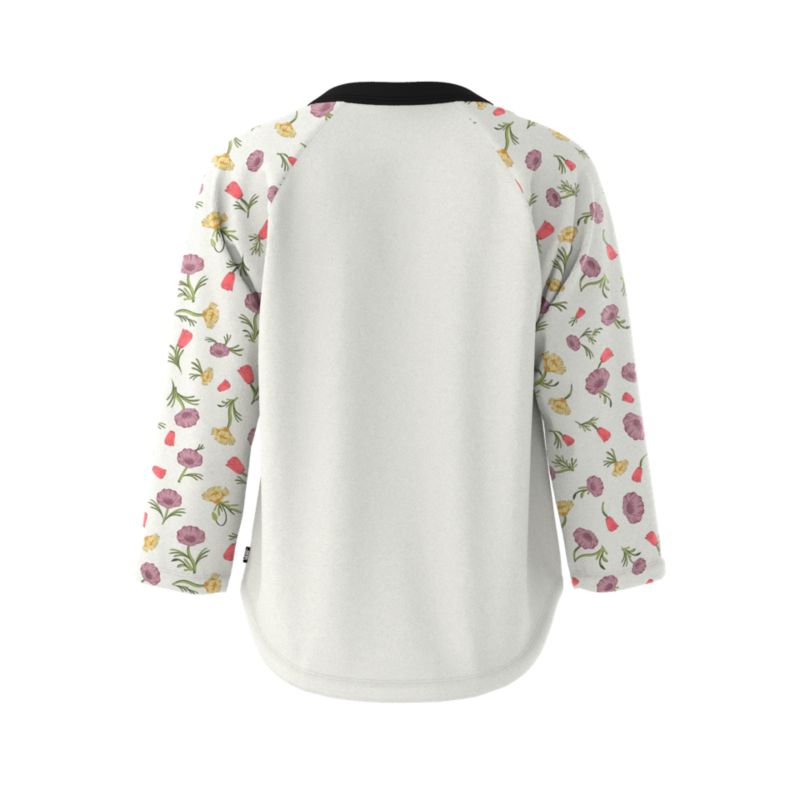 Camiseta Vans Kammy Raglan Mujer Blancos | Mexico-WMX961048