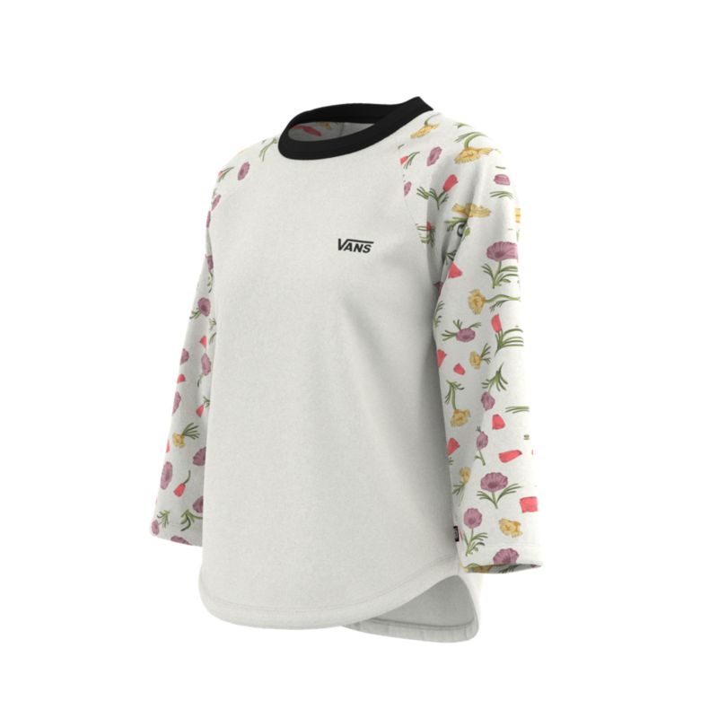 Camiseta Vans Kammy Raglan Mujer Blancos | Mexico-WMX961048