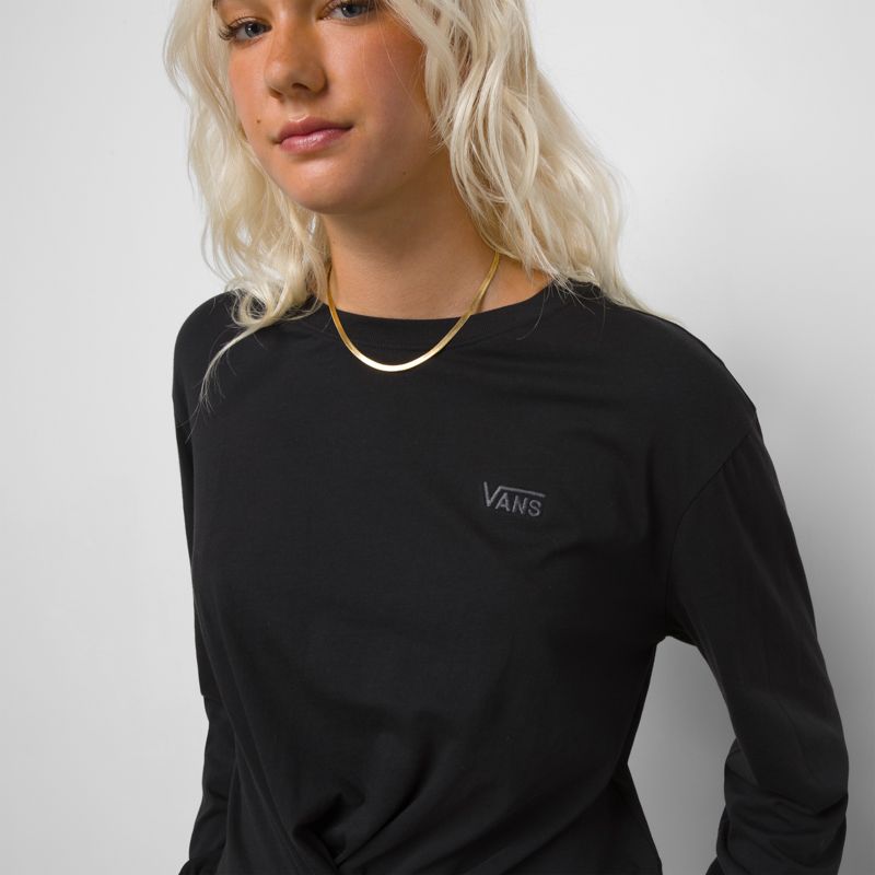 Camiseta Vans Knotty Mujer Negros | Mexico-ZDY038516