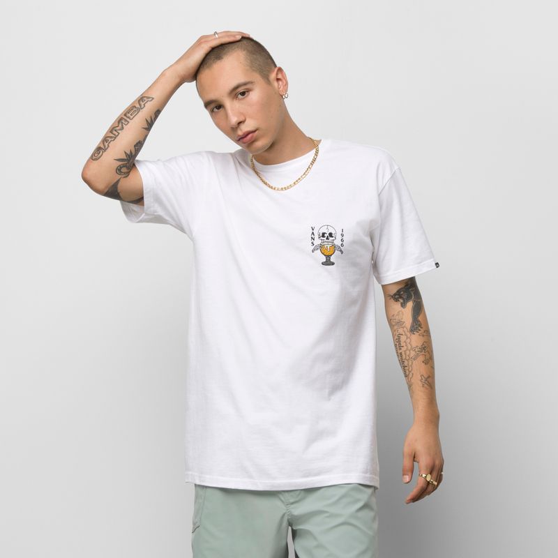 Camiseta Vans Lift Em High Hombre Blancos | Mexico-QKU785403