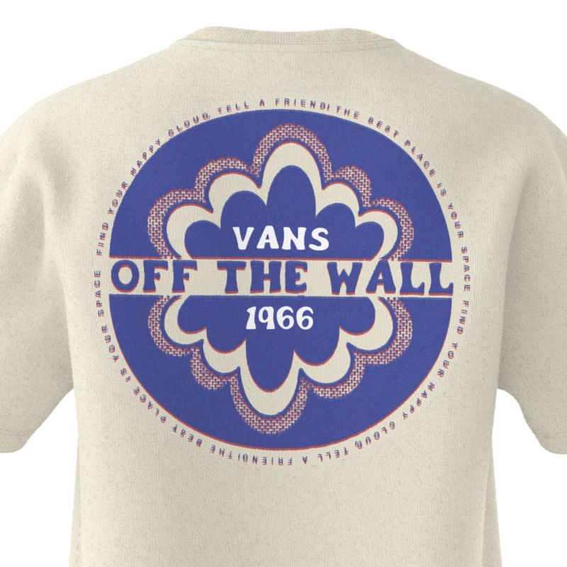 Camiseta Vans My Cloud Mujer Blancos | Mexico-FEO635820