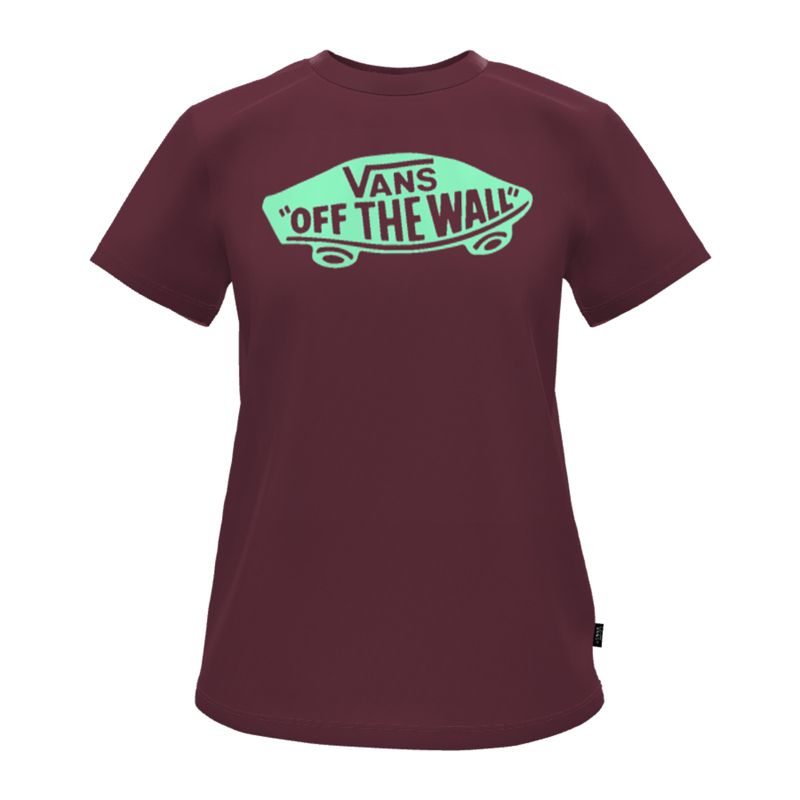 Camiseta Vans OTW Circle Classic Mujer Vino | Mexico-NUZ971420