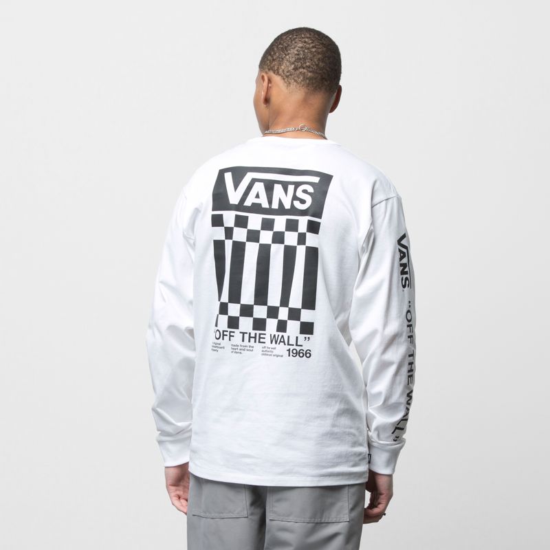 Camiseta Vans Off The Wall Hombre Blancos | Mexico-TOI753082